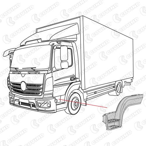 EMMARCHEMENT GAUCHE MERCEDES ATEGO EURO 6 – Image 2