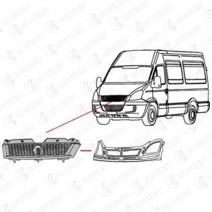 GRILLE DE CALANDRE AVANT IVECO DAILY 2009-2012