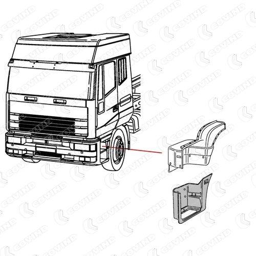 MARCHE PIED GAUCHE IVECO EUROSTAR = SUR COMMANDE – Image 2