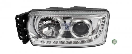 PHARE GAUCHE IVECO STRALIS HI-WAY / HI-ROAD A PARTIR 2013 XENON + LEDS VENDU AVEC MODULE DE COMMANDE