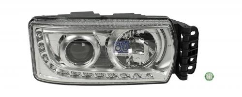 PHARE DROIT IVECO STRALIS HI-WAY / HI-ROAD A PARTIR 2013 XENON + LEDS VENDU AVEC MODULE DE COMMANDE