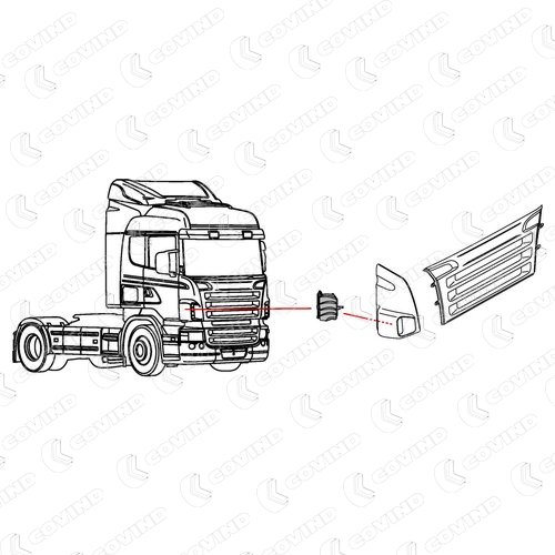 DEFLECTEUR INTERIEUR DROIT SCANIA R SERIE 5 CABINE CR AVANT 2010 – Image 2