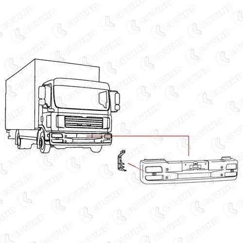 CACHE COTE GAUCHE SUR PARE CHOC H440MM MAN TGL – Image 2