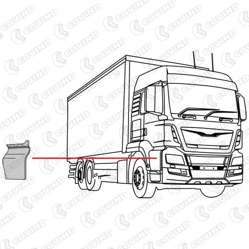 EXTENSION DE PORTE DROITE POUR MAN TGS EURO 5 - A PEINDRE – Image 2