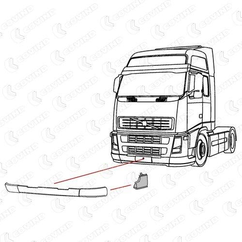 EMBOUT DE MARCHE PIED GAUCHE VOLVO FM SERIE 2 – Image 2
