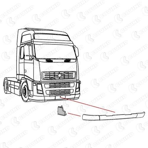 EMBOUT DE MARCHE PIED DROIT VOLVO FH SERIE 3 – Image 2