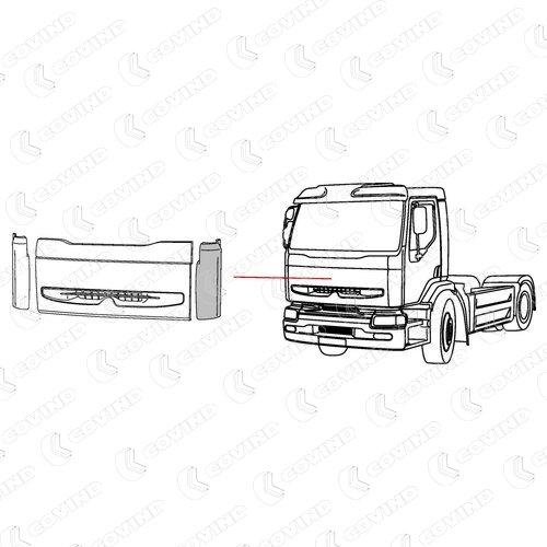 COTE CABINE RENAULT PREMIUM DCI GAUCHE CABINE ROUTE – Image 2