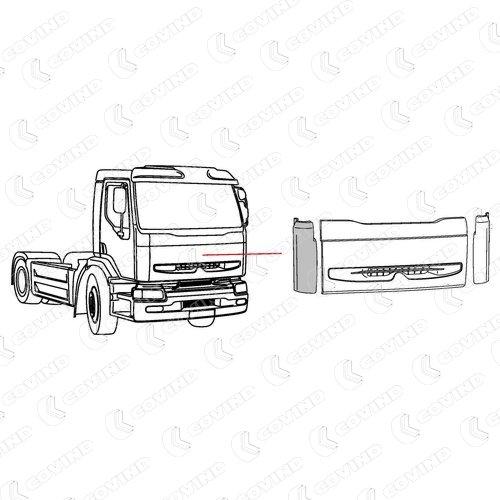 COTE CABINE RENAULT PREMIUM DCI DROIT CABINE ROUTE – Image 2