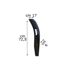 COUVERTURE EXTERIEURE POUR AILE AVANT DROITE, PARTIE AVANT SCANIA G-P – LARGEUR 17 cm BISEAUTÉE