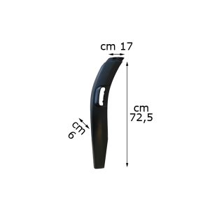 COUVERTURE EXTERIEURE POUR AILE AVANT GAUCHE, PARTIE AVANT SCANIA G-P – LARGEUR 17 cm BISEAUTÉE