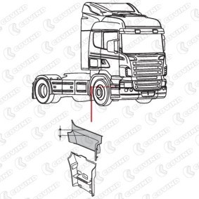 CACHE EMMARCHEMENT SUPERIEURE DROITE SCANIA R CABINE CR APRES 2010 – Image 2