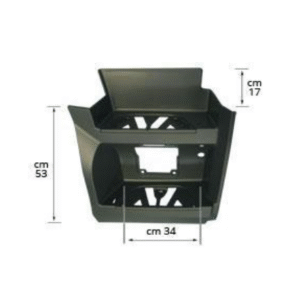 CAISSON MARCHE PIED DROIT MP4 BIG / GIGA SPACE - GRIS