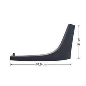 COTE SUPERIEUR GAUCHE DE PARE CHOC MERCEDES ACTROS MP4 CABINE CLASSIC/STREAM SPACE - COULEUR GRIS