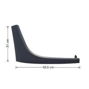 COTE SUPERIEUR DE PARE CHOC DROIT MERCEDES ACTROS MP4 CABINE CLASSIC/STREAM SPACE - COULEUR GRIS