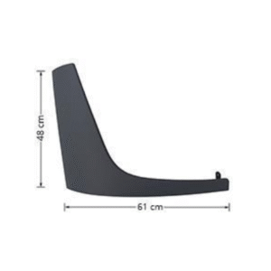 COTE SUPERIEUR DE PARE CHOC DROIT MERCEDES ACTROS MP4 CABINE STREAM/BIG/GIGA SPACE - COULEUR GRIS