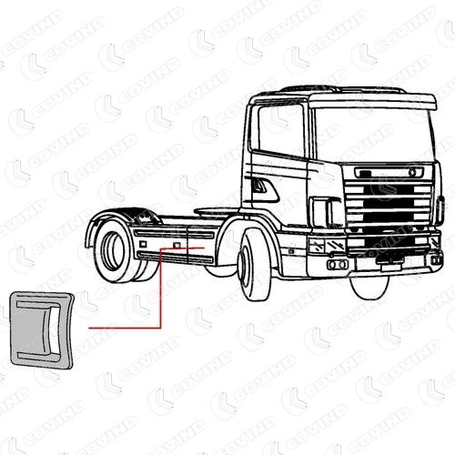 CACHE ECHAPPEMENT SCANIA SERIE 4 CABINE CP 94-114-124 – Image 2