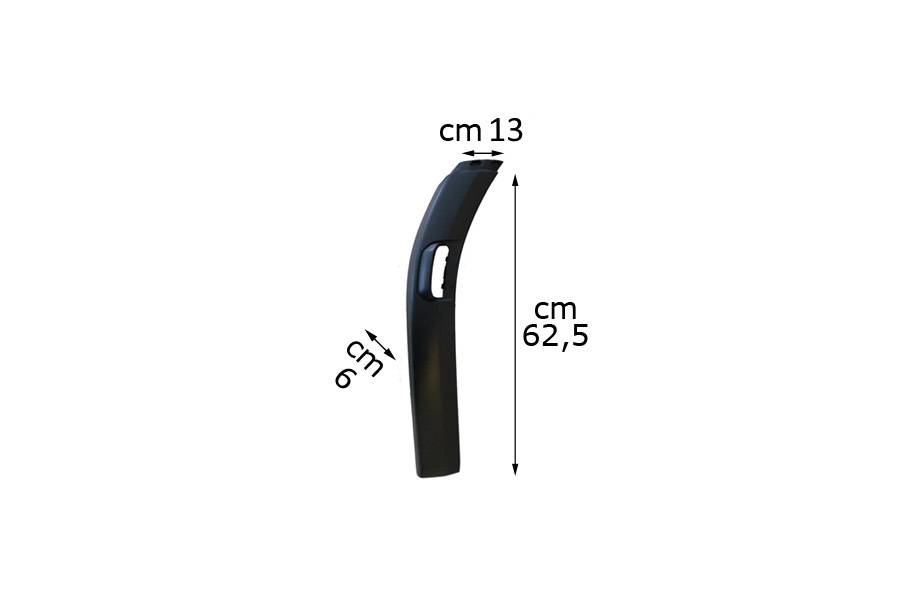 COUVERTURE EXTERIEURE POUR AILE AVANT GAUCHE, PARTIE AVANT SCANIA S – LARGEUR 13cm