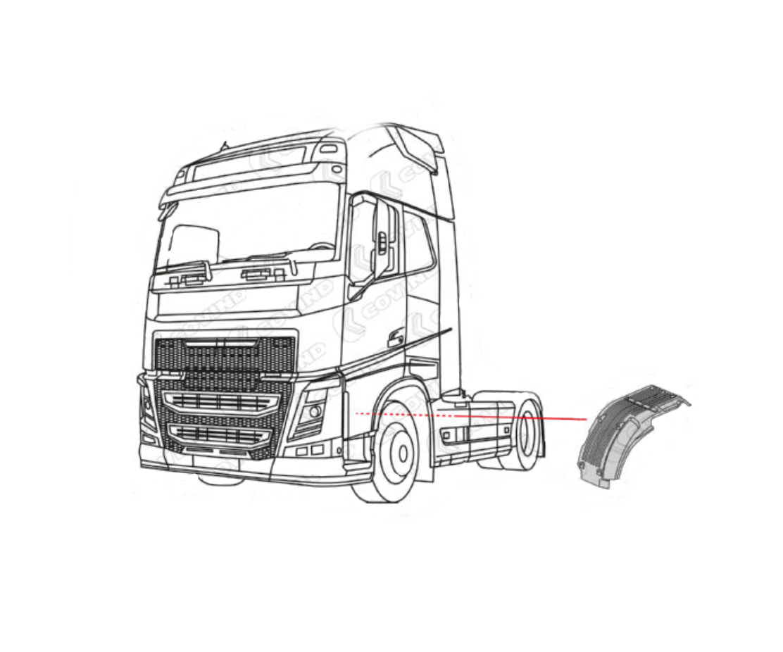 AILE PROTEGE BOUE INTERIEURE ROUE AVANT GAUCHE FH4 RESTYLING 2021 – Image 2
