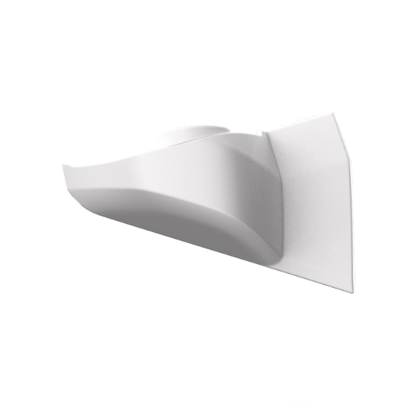 CACHE PIED DE RETROVISEUR PARTIE INFERIEURE DROITE DAF XF / XG / XG+ - PEINT EN BLANC CRYSTALWHITE
