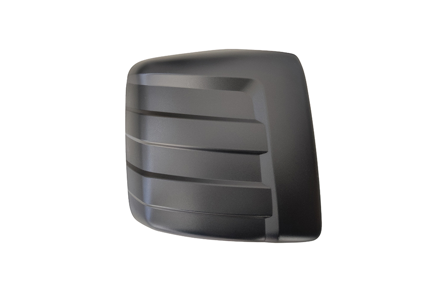 COQUE RÉTROVISEUR GRAND ANGLE DROIT - NOIRE STRIÉE (RENFORCÉE) SCANIA NEXT GEN.